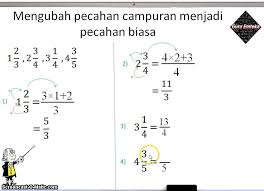 Contoh lainnya, misalnya pada bentuk pecahan desimal 0,875 Guru Emteka Mengubah Pecahan Campuran Menjadi Pecahan Biasa Facebook