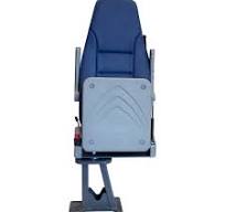 Ambulance Doctor Seat Rotatable Blue and black.
