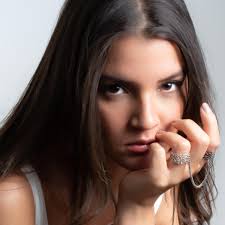 Yellow Gold and Black Rhodium Double Finger Bond Rings