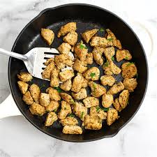 I was cutting up a roasting chicken the other day. 10 Minute Skillet Italian Chicken Bites Of Wellness