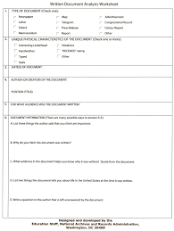Historical Document Analysis Worksheet To Use With Primary Sources From The National Archives History Worksheets Biology Worksheet Kids Worksheets Printables