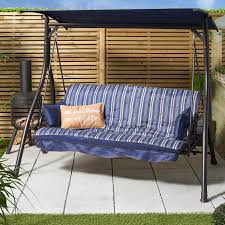 Tangkula converting outdoor swing canopy hammock 3 seats patio deck furniture (black). Valencia 3 Seater Swing Bed Combo
