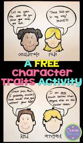 Character Traits Anchor Chart Activity Freebie Included