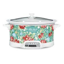 The Pioneer Woman Vintage Floral 7 Quart Programmable Slow Cooker Walmart Com In 2020 Pioneer Woman Kitchen Pioneer Woman Slow Cooker