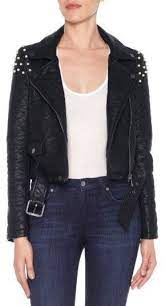 Joe S Taylor Embellished Faux Leather Moto Jacket Nordstrom Cropped Faux Leather Jacket Faux Leather Moto Jacket Casual Leather Jacket
