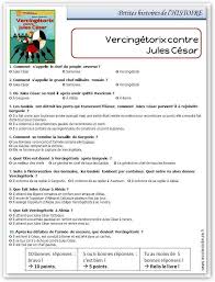 Rallye Lecture Histoire Vercingetorix Contre Jules Cesar Questionnaire Rallye Lecture Lecture Vercingetorix