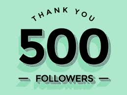 I understand that i've been on this path of blogging for not very long, but my life is richer with 500. Thank You 500 Followers Steemit