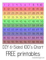 diy 6 sided magnetic 100s chart 100 chart chart student