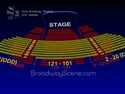 Stephen Sondheim Theatre Interactive Broadway Seating Chart