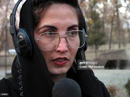 Pioneer female broadcaster Rida Azimi broadcasts November 28, 2001 in...  News Photo