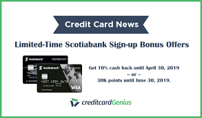 Check spelling or type a new query. Limited Time Scotiabank Sign Up Bonus Offers Creditcardgenius