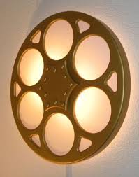 Shop online for all your home improvement needs: Backlit Film Reel Wall Sconce Wall Sconces Movie Room Decor Home Theater Decor