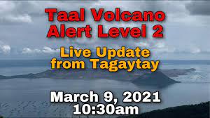 Degassing activity of taal volcano is associated with strong so2 emissions as visible from. Taal Volcano Update March 9th 2021 From Tagaytay Alert Level 2 Declared 8am Philvolcs Batangas Youtube