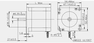 3 Axis Nema 23 Stepper Motor 396 Oz In Single Shaft 3 Pcs