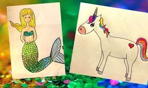 Maybe you would like to learn more about one of these? 1 2 3 Draw With Me Mermaids And Unicorns Small Online Class For Ages 8 13 Outschool