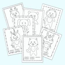 Keep a cat and pumpkin company on a magical night. 15 Free Printable Easy Animal Color By Number Pages The Artisan Life
