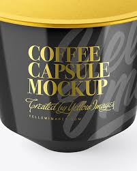 Find & download free graphic resources for gold foil. Glossy Coffee Capsule Mockup In Bottle Mockups On Yellow Images Object Mockups
