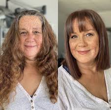 Dramatic change in appearance with new haircut