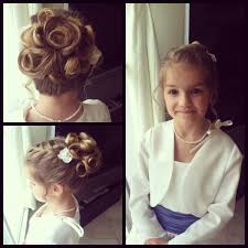 Pin By Allie Nicas On My Creations Flower Girl Hairstyles Updo Junior Bridesmaid Hair Flower Girl Hairstyles