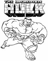 Hulk superhero super speed coloring pages, how to color hulk, drawing of big hero. The Incredible Hulk Coloring Page Netart