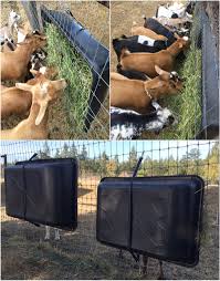 Build your own goat feeder. Goat Hay Feeders Four Cedars
