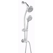 Understand the reinforcements that exist and be sure to install an appropriate base. Pfister Hand Shower And Shower Head With 72 Inch Hose And Adjustable Slide Bar In Chrome The Home Depot Canada