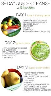 3 Day Juice Cleanse Healthy Drinks Juicing Recipes Nutrition