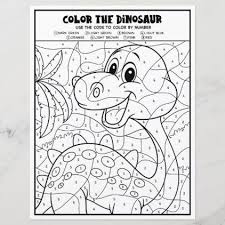 Kids Activity Dinosaur Coloring Page By Number Dinosaur Coloring Pages Dinosaur Coloring Cool Coloring Pages