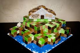 Minecraft Birthday Cakes For 10 Year Old Boy My Sweet Life Minecraft A Ten Year Old Boy S Dream Cake Minecraft Birthday Cake Birthday Cake Kids Minecraft Cake