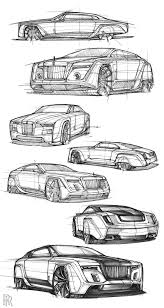 2050 Rolls Royce Phantom Sketches Futuristic Cars Design Car Design Car Design Sketch