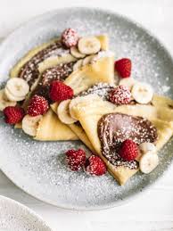 Classic French Crepes With Banana And Nutella College Housewife Recipe Sweet Crepes Recipes Crepe Recipes
