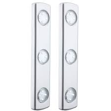 Küche, spot, kabellos, batteriebetrieben, lampe, fernbedienungen, led leselampe mit batterie. 2er Set Led Wand Strahler Unterbau Leuchte Wohn Zimmer Kuchen Beleuchtung Batterie Lampe Silber Kaufen Bei Www Etc Shop De Gmbh Co Kg