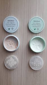 Oil paper powder for your peaches and cream complexion. Review Innisfree No Sebum Moisture Powder Vs Mineral Powder Asianbeauty