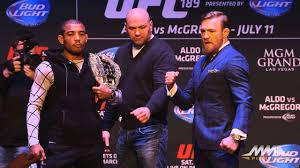 Jose aldo vs conor mcgregor ufc 194. Ufc 189 World Tour Jose Aldo Vs Conor Mcgregor Staredown Ny Youtube