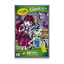 The oversized coloring pages include large, detailed images waiting to be filled in with color. Crayola Monster High Giant Coloring Book 18 Pages To Color Walmart Com Walmart Com