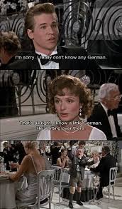 I Know A Little German Best Puns Ever Funny Movies Movie Memes