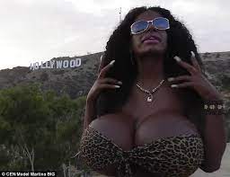 White glamour model Martina Big visits LA as 'black woman' | Daily Mail  Online