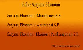 Check spelling or type a new query. Gelar Sarjana Ekonomi Menajemen Akuntansi Pembangunan