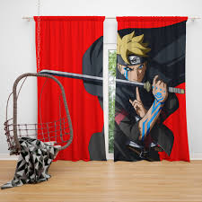 Cartoon painting kids bedroom wall painting artist in pune. Japanese Anime Boruto Naruto Bedroom Window Curtain Ebeddingsets