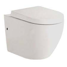 toiletpot hangend new litza 55x37x37cm wandcloset keramiek diepspoel nano coating easyclean glans wit met softclose toiletbril keramiek en witte kleuren