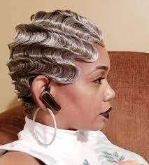 Gray Finger Waves Beautiful Gray Hair Natural Hair Styles Hair Beauty