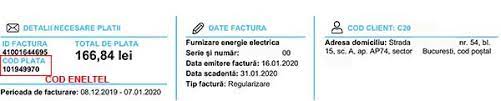 Codul eneltel este situat in partea dreapta a facturii si este format din 9 cifre este folosit pentru comunicarea consumului in cadrul telecitirii. Unde Gasesc Codul Eneltel Pe Factura De Lumina Media Art Web