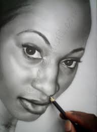 Graphite and charcoal pencil