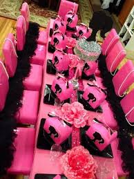 Barbie Silhouette Birthday Party Ideas Photo 2 Of 13 Barbie Party Barbie Theme Party Barbie Birthday Party