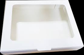 Cutii Albe Cu Display Din Plastic Transparent 24x30x6 Cm