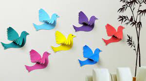 How big is a 3d paper bird file? 3d Paper Birds Making Tutorial Diy Crafts 3d Room Decor Paper Pigeons Making Youtube