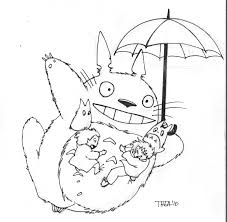 Totoro By Theamat On Deviantart Coloring Books Free Coloring Pages Cute Coloring Pages