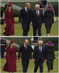 JUST IN: The Prince and Princess of Wales warmly greet US President Donald  Trump and First Lady Melania Trump upon their arrival at Windsor Castle.