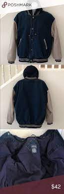Basic Editions Men S Varsity Denim Jacket Size L Denim Jacket Jackets Denim