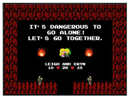 The Legend Of Zelda It S Dangerous To Go Alone Custom Lovers Legend Of Zelda Its Dangerous To Go Alone Etsy Legend Of Zelda Custom Valentine Gifts